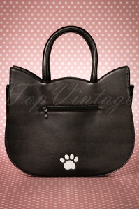 Banned Retro - 60s Lizzy The Big Eyed Cat Bag in Black 5