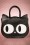 Banned Retro - Addis The Big Eyed Cat Bag Années 60 en Noir