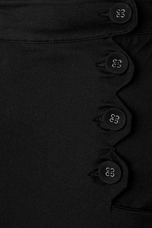 50s Becky Capri Pants in Black