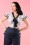 Vixen - Jaimie Sailor Blouse Années 40 en Crème 2