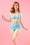 Esther Williams - Klassieke Polka-bikini in aqua en wit