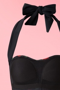 Bunny - 50s Cherry Pop Swimsuit in Black 10