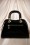 La Parisienne - 50s Scarlett Bow Handbag in Black 5