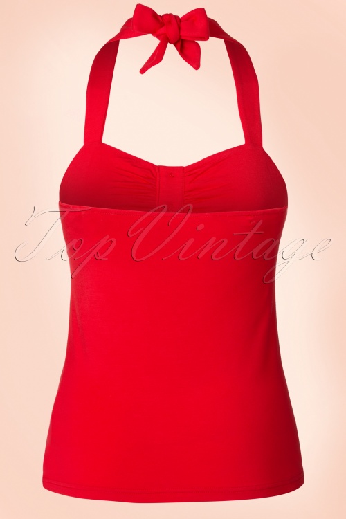 Banned Retro - 50s Shirley Top in Red 5