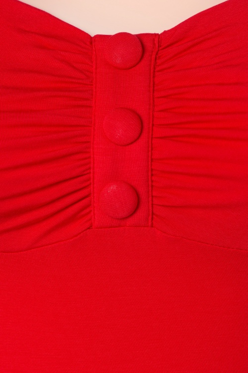 Banned Retro - 50s Shirley Top in Red 4