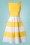 50s Anna Dress in Yellow and White