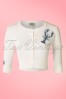 40s Lucy Lobster Cardigan in Ivory