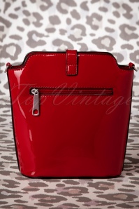 Milan - 60s Miss Trixie Lacquer Bag in Red 4