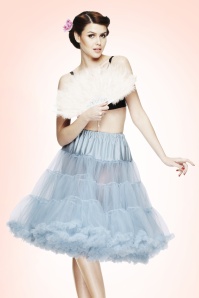 Bunny - retro Petticoat chiffon hemelsblauw
