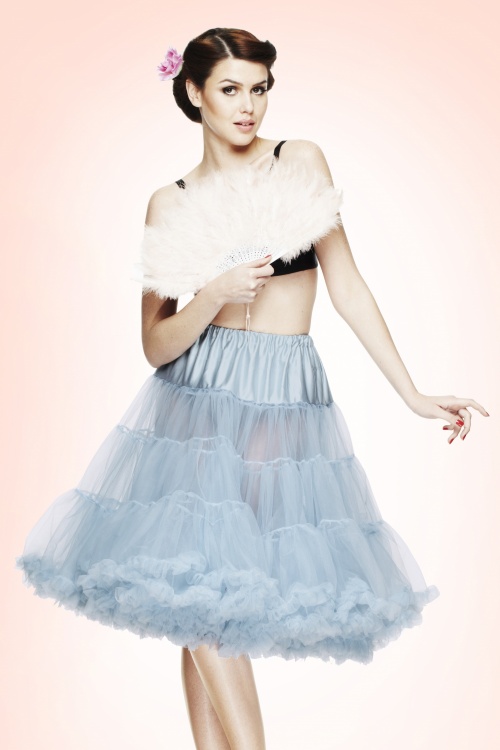 Bunny - Retro Petticoat Chiffon Himmelblau