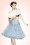 50s retro Petticoat chiffon Sky Blue