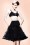 Bunny Retro Chiffon Petticoat Années 50 en Noir