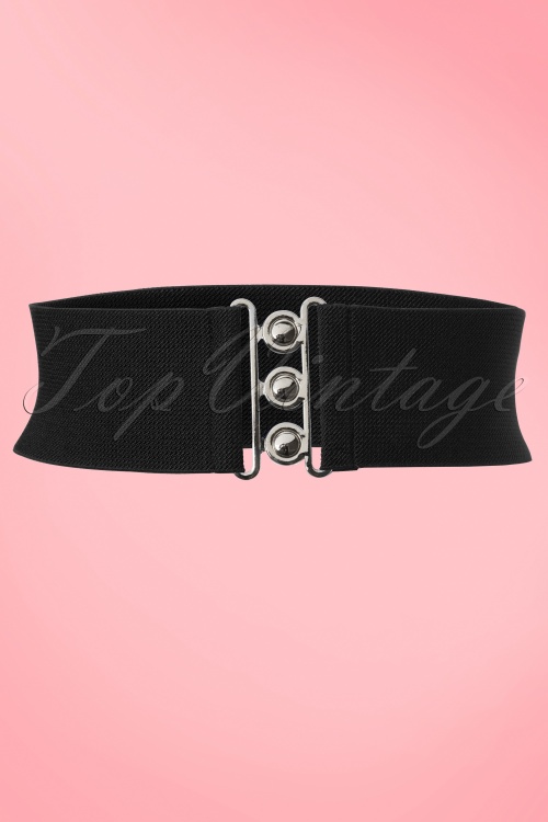 Bunny - Retro Stretch Belt Années 50 en Blanc