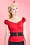 Collectif Clothing - Sarah Retro elastischer Taillengürtel schwarz 3