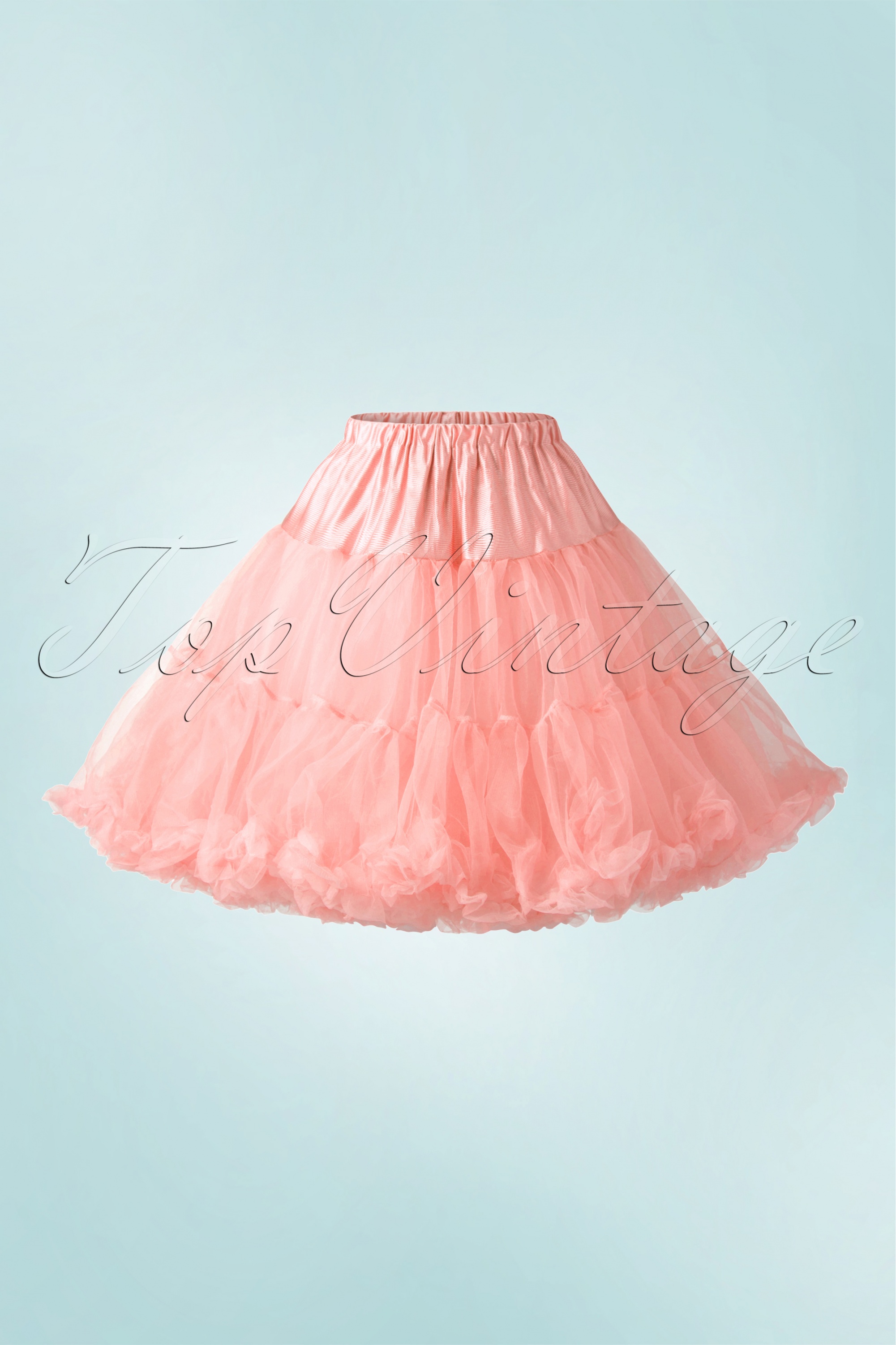 Bunny - Retro chiffon petticoat in koraal 2