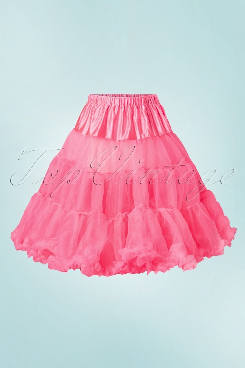 Bunny - Retro Petticoat Chiffon Neon Pink 2