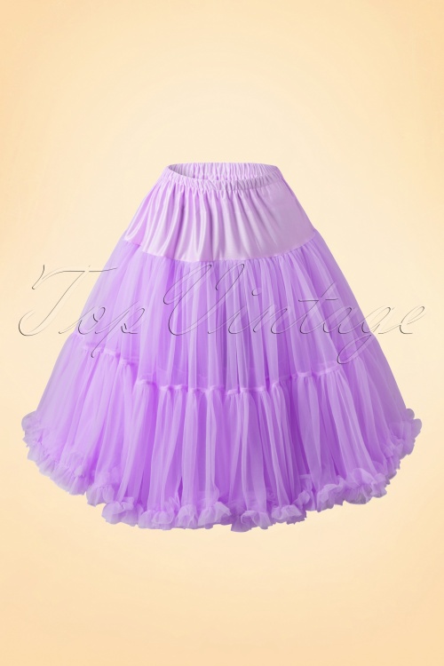 Banned Retro - Lola Lifeforms Petticoat in Lavendel