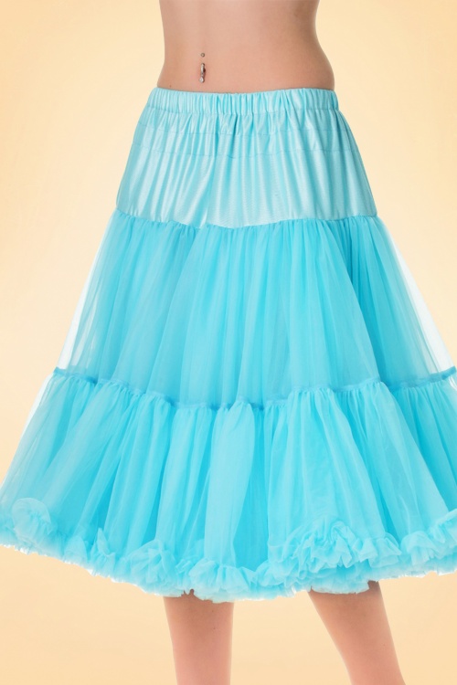 Banned Retro - Lola Lifeforms Petticoat Années 50 en Bleu 2