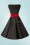 Collectif Clothing - Bella Bow Belt Années 50 en Rouge Profond 2