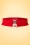 Cinturón elástico vintage Lauren de los años 50 en rojo