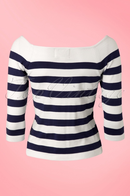 Collectif Clothing - Marina Pullover in Navy 4