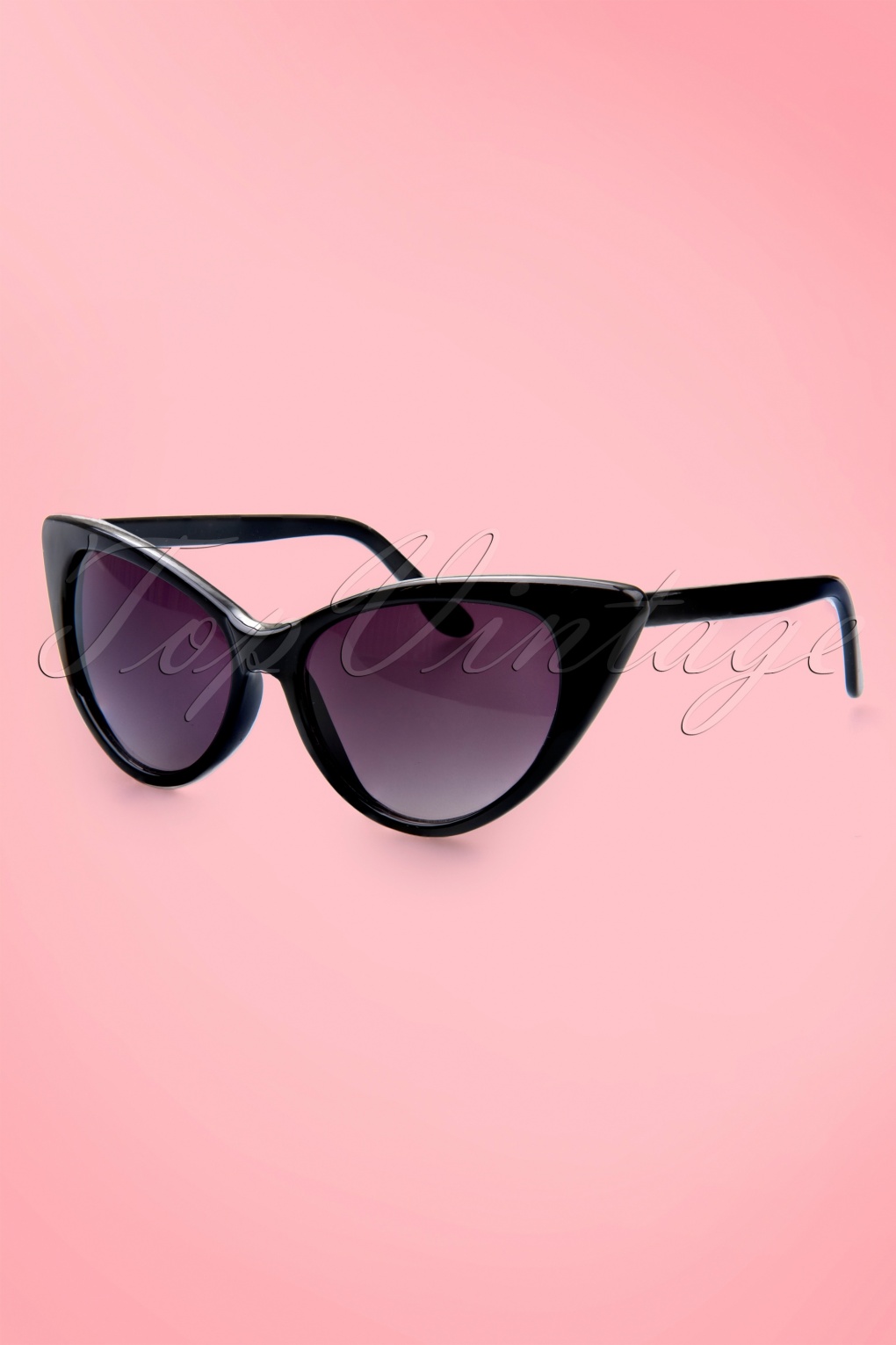 50s Fenella Cat Eye Sunglasses In Black