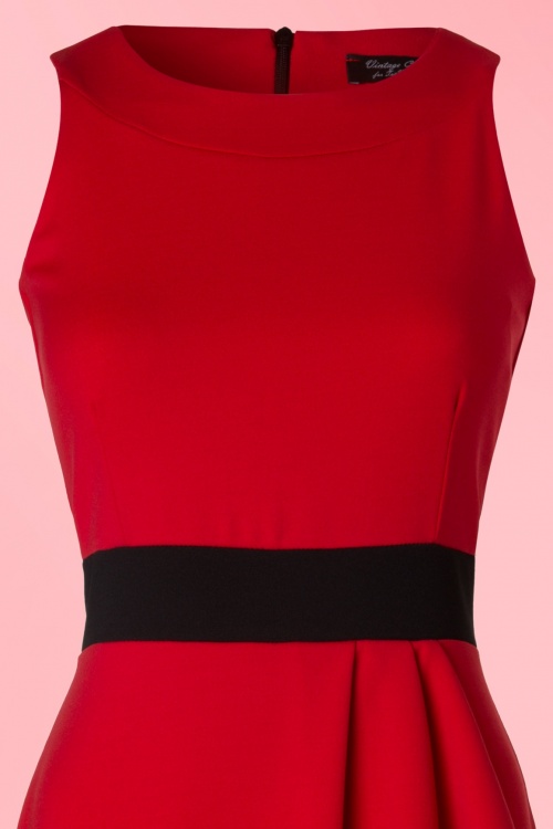 Vintage Chic for Topvintage - Vicky Bleistiftkleid in Rot 4