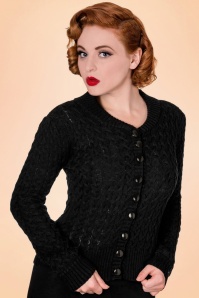 Banned Retro - 50s No Doubt Cardigan in Black 2