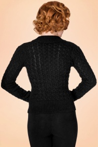 Banned Retro - 50s No Doubt Cardigan in Black 5