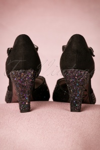 Banned Retro - 20s Sparkles On My T-Strap Pumps in Black 6
