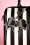 Lola Ramona - 50s Lovely Viola Small Handbag in Black and White Stripes 3