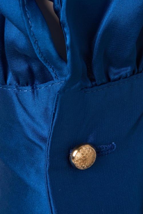 Minueto - Janet gastvrouw blouse in koningsblauw 4