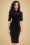 Collectif Clothing Wednesday Pencil Dress in Black  18876 20160602 model03