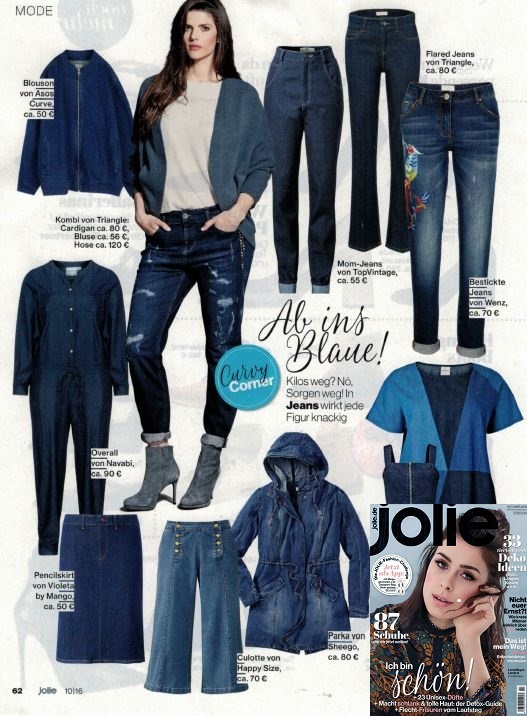 Collectif Clothing - Siobhan jeans met hoge taille in marineblauw 5