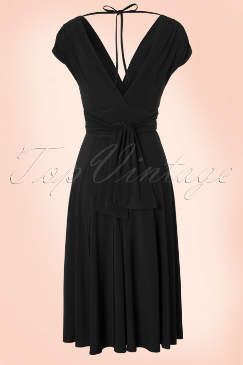 Vintage Chic for Topvintage - Jane Dress Années 1950 en Noir 2