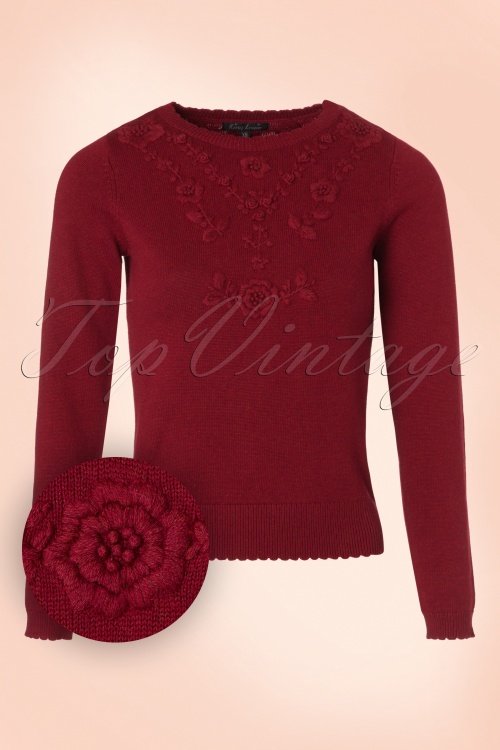 King Louie Cherry Hand Embroidered Floral Top 113 20 19124 20160906 0003W1