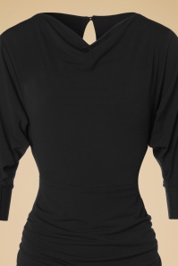 Zoe Vine - 50s Marilyn Wiggle Dress in Black 5