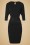 Zoe Vine - 50s Marilyn Wiggle Dress in Black