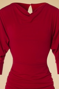 Zoe Vine - 50s Marilyn Wiggle Dress in Red 4