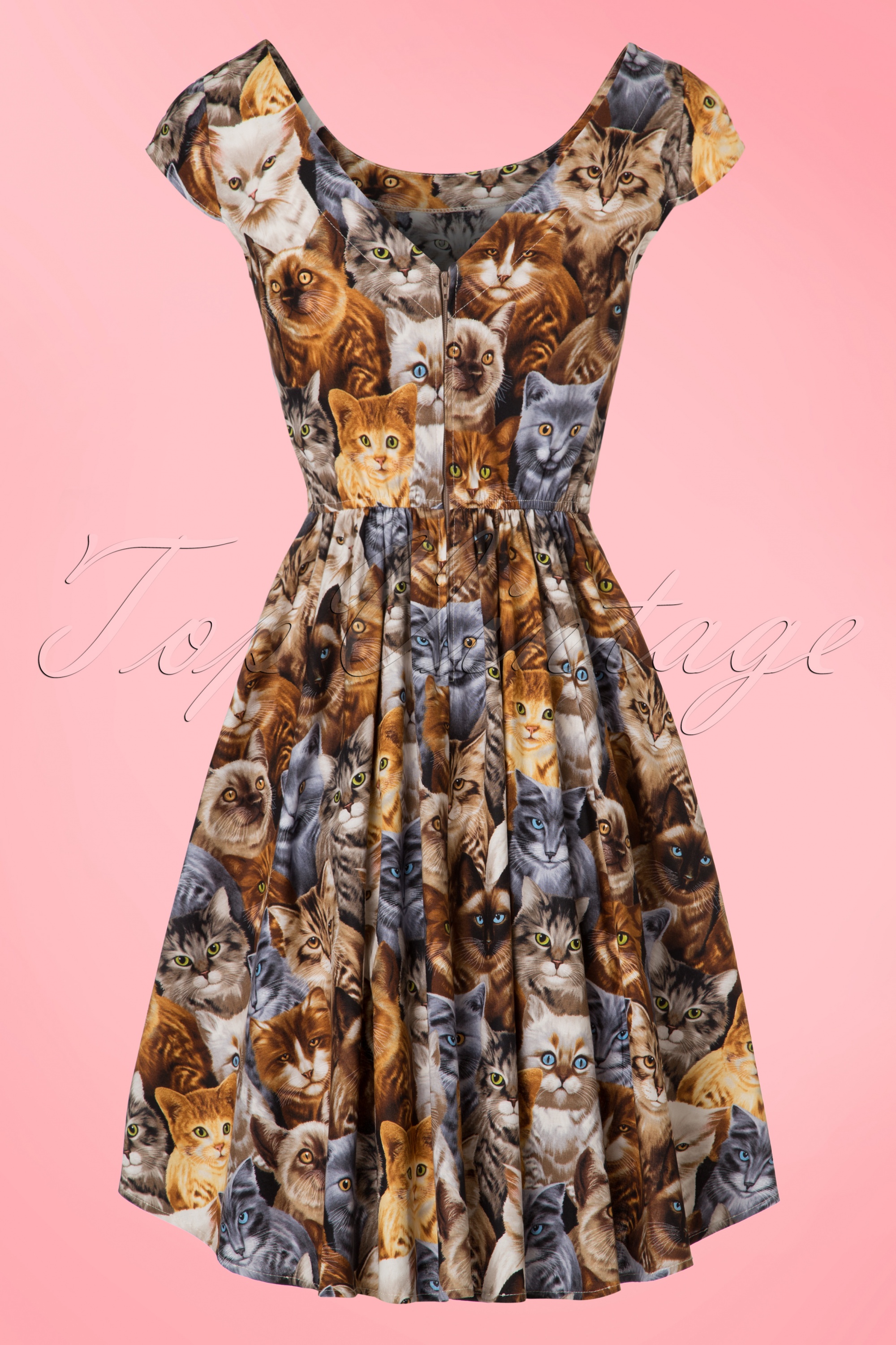 Retrolicious - Purrfect schattige Kitty Cat-jurk 3