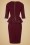 Vintage Chic for Topvintage - 50s Jennifer Peplum Pencil Dress in Wine and Black 4