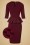 Vintage Chic Maddison V Neck Peplum Dress in Red Black 100 27 19780 20160908 0006WV