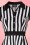 Hearts & Roses - Debra Stripes Swing-Kleid in Schwarz und Weiß 4