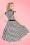 Hearts & Roses - Debra Stripes Swing-Kleid in Schwarz und Weiß 7