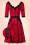 Vixen 50s Jade Cat Swing Dress in Red 102 27 19405 20160913 0006WV