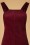 Bright and Beautiful - 60s Lena Pinafore Dress in Burgundy 3
