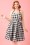 Dolly and Dotty Sophie Two Tone Checked Black and White Dress modelfotoCropW