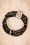Lovely - 50s Audrey Jet Flower Bracelet in Black 4