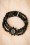 Lovely - 50s Audrey Jet Flower Bracelet in Black