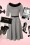 Bunny - Jackson Houndstooth Dress Années 1940 en Blanc et Noir 6